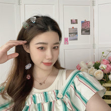 Load image into Gallery viewer, 3pcs Strawberry Bear Carrot Cute Hairpin Creative Girls Elegant Mini Fringe Hair Clips Children Women Bangs Hair Clips
