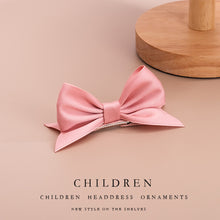 Load image into Gallery viewer, Solid Color Children's Bow Hairpin Cute 3D Candy Color Headwear Simple Fashion Baby Hair Clip Children Hair Accessories
