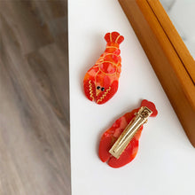 Load image into Gallery viewer, Creative Design of Acetic Acid Hair Clip Animal Conch Crayfish Side Bangs Clip Children's Cute Hair Clip Hair Accessories
