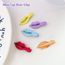 Load image into Gallery viewer, Mini Lip Hair Clip Cute Hair Clip Children's Bangs Hair Clip Multi Color Lip Lipstick Hair Clip Creative Women Headwear Accessories
