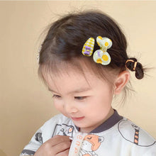 Load image into Gallery viewer, 10pcs/set Cute Flower Bowknot Hair Clips Fabric Mesh Multi-color Hairpin Children Bangs Hair Clips Headwear Hair Accessories

