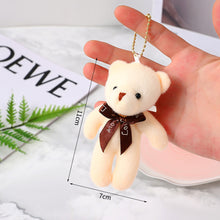 Load image into Gallery viewer, Cute Bear Plush Toys Stuffed Blush Bear Toys Bag Car Key Pendant Flower Bouquet Gift Box Decoration Bear Toys
