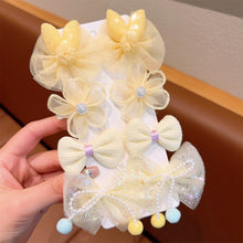 Load image into Gallery viewer, 8pcs/set Children Bowknot Flower Hair Clips Fabric Lace Mesh Bangs Hairpin Hair Clips Cute Hair Accessories
