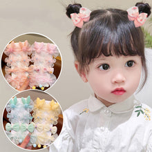 Load image into Gallery viewer, 8pcs/set Children Bowknot Flower Hair Clips Fabric Lace Mesh Bangs Hairpin Hair Clips Cute Hair Accessories
