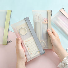 Load image into Gallery viewer, 1Pc Simple Transparent Pencil Case Organizer Pencil Case Pen Bag for Girls Students Cute School Supplies Stationery
