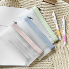 Load image into Gallery viewer, 1Pc Simple Transparent Pencil Case Organizer Pencil Case Pen Bag for Girls Students Cute School Supplies Stationery
