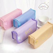 Load image into Gallery viewer, 1Pc Double Layer Muffin Flip Bag Large-capacity Pencil Bag Holder Girl Stationery Desk Organizer School Office Supplies Storage Bag
