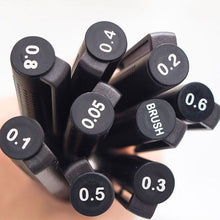 Load image into Gallery viewer, Waterproof Art Sketch Comics Art Marker Pen Pigment Liner Water Based For Drawing Handwriting School Office Stationery
