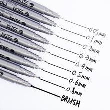 Load image into Gallery viewer, Waterproof Art Sketch Comics Art Marker Pen Pigment Liner Water Based For Drawing Handwriting School Office Stationery
