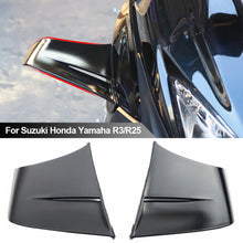 Load image into Gallery viewer, Pair Universal Motorcycle Winglet Aerodynamic Spoiler Wing Kit With Adhesive Motorcycle Decoration Sticker For Suzuki Honda Yamaha R3/R25
