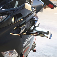 Load image into Gallery viewer, Pair Universal Motorcycle Winglet Aerodynamic Spoiler Wing Kit With Adhesive Motorcycle Decoration Sticker For Suzuki Honda Yamaha R3/R25
