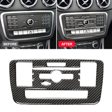 Load image into Gallery viewer, Carbon Fiber Car CD Air Conditioning Control Panel Cover Sticker Trim for Mercedes Benz A Class GLA CLA 2016 - 2019
