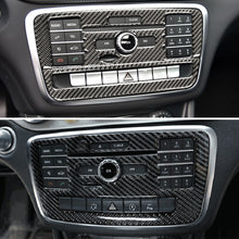 Load image into Gallery viewer, Carbon Fiber Car CD Air Conditioning Control Panel Cover Sticker Trim for Mercedes Benz A Class GLA CLA 2016 - 2019
