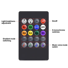 Load image into Gallery viewer, 4Pcs/Set 12V LED Car Interior Atmosphere Backlight Ambient Mood Foot Light With Cigarette USB Lighter Decorative APP Remote Control Lamp Auto Accessories
