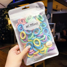 Load image into Gallery viewer, 50pcs/set Children Hair Rope Soft Cute Multicolored Highly Elastic Rubber Band Hair Band Hair Accessories
