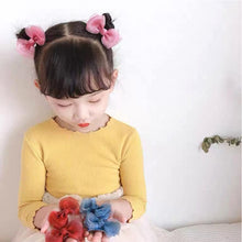 Load image into Gallery viewer, 2pcs/set Pearl Yarn Bowknot Hair Clips Children Simple Sweet Mesh Hairpin Hair Ornament Hair Accessories
