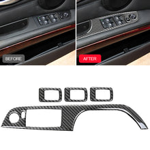 Load image into Gallery viewer, 4Pcs Car Window Switch Lift Panel Button Frame Cover Trim Decorative Stickers Interior Accessories For BMW E90 E92 320i 325i 3 Series 2005-2012
