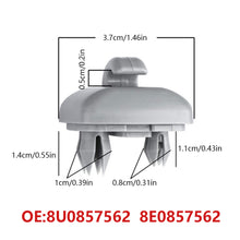 Load image into Gallery viewer, 1Pc Car Interior Sun Visor Clip Holder Hook Bracket Hanger For Audi A1 A3 A4 A5 Q3 Q5 S3 S4 S5 TT Allroad 8U0857562A Accessories
