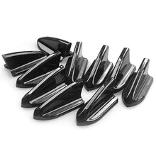 Load image into Gallery viewer, 6Pcs UV-protected Carbon Fibre Car Roof Shark Fins Spoiler Wing Kit Vortex Generator Bumper Lip Splitters Auto Modified Exterior Parts
