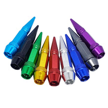 Load image into Gallery viewer, Universal 45/65mm Aluminum Alloy Spike Shape Dustproof Tire Wheel Stem Valve Caps for Motorcycle Car Auto Bike Car Styling Tunning
