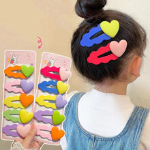 Load image into Gallery viewer, 5pcs/set Children Strawberry Bear Hair Clips Silicone Side Hair Clip Bangs Hairpin Cute Cartoon Hair Accessories
