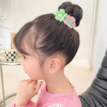 Load image into Gallery viewer, 6pcs/set Children Bowknot Flower Hair Rope Colorful Cute Soft Highly Elastic Durable Hair Band Headwear
