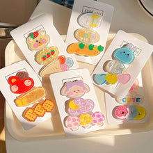 Load image into Gallery viewer, 3pcs/set Cute Cartoon Hair Clips Sweet Side Hairpin Bangs Hair Clips Headwear Hair Accessories for Children
