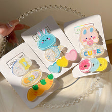 Load image into Gallery viewer, 3pcs/set Cute Cartoon Hair Clips Sweet Side Hairpin Bangs Hair Clips Headwear Hair Accessories for Children
