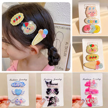 Load image into Gallery viewer, 3pcs/set Cute Cartoon Hair Clips Sweet Side Hairpin Bangs Hair Clips Headwear Hair Accessories for Children

