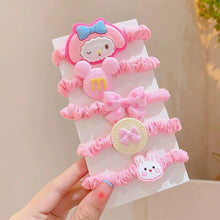 Load image into Gallery viewer, 5pcs/set Three-dimensional Pattern Children Hair Rope Cute Sweet Highly Elastic Durable Hair Band Headwear

