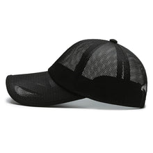 Load image into Gallery viewer, Men Cap Hollow Brim Breathable Mesh Cap Adjustable Comfortable Breathable Cap Outdoor Sunscreen Casual Cap
