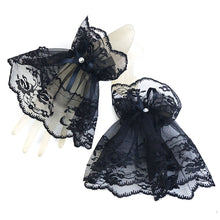 Load image into Gallery viewer, Soft Mesh Lace Bow Gloves Lightweight Breathable Sunscreen Decorative Gloves Wrist Sleeves for Women
