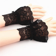 Load image into Gallery viewer, Lace Mesh Hollowed Out Crochet Gloves Comfortable Breathable Sunscreen Decorative Wrist Sleeves for Women
