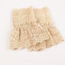 Load image into Gallery viewer, Lace Mesh Hollowed Out Crochet Gloves Comfortable Breathable Sunscreen Decorative Wrist Sleeves for Women

