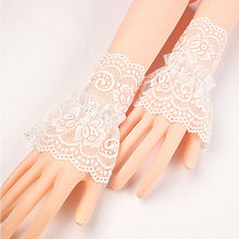 Load image into Gallery viewer, Lace Mesh Hollowed Out Crochet Gloves Comfortable Breathable Sunscreen Decorative Wrist Sleeves for Women
