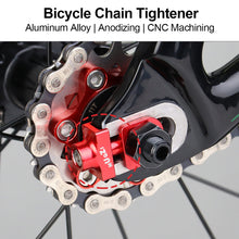 Load image into Gallery viewer, 1PC Folding Bicycle Split Zipper Aluminum Alloy CNC Chain Adjuster For Bmx Fixie Bike Single Speed Bicycle Bolt Screw

