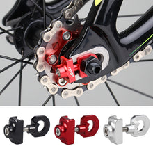 Load image into Gallery viewer, 1PC Folding Bicycle Split Zipper Aluminum Alloy CNC Chain Adjuster For Bmx Fixie Bike Single Speed Bicycle Bolt Screw
