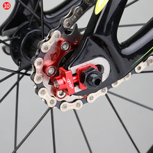 Load image into Gallery viewer, 1PC Folding Bicycle Split Zipper Aluminum Alloy CNC Chain Adjuster For Bmx Fixie Bike Single Speed Bicycle Bolt Screw
