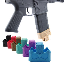 Load image into Gallery viewer, 5.56 7.62 Skull Tactical Triangle Cover M4 AK Decorative Quick Pull Rubber Case Toy Modification Accessories
