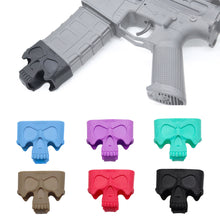 Load image into Gallery viewer, 5.56 7.62 Skull Tactical Triangle Cover M4 AK Decorative Quick Pull Rubber Case Toy Modification Accessories
