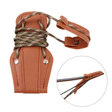 Load image into Gallery viewer, Leather Top String Traditional Reverse Curved Hunting Bow Change String Auxiliary Rope High Strength Nylon Cowhide Material Archery Equipment
