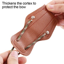 Load image into Gallery viewer, Leather Top String Traditional Reverse Curved Hunting Bow Change String Auxiliary Rope High Strength Nylon Cowhide Material Archery Equipment
