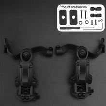 Load image into Gallery viewer, Tactical Headphone Helmet Rail Connection Arm Set 360° Rotatable Foldable Headphone Mounting Accessories Fit OPS CoreARC and Team WendyM-LOK Rail

