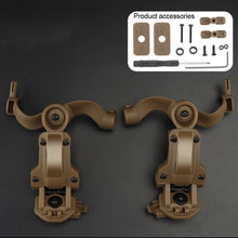 Load image into Gallery viewer, Tactical Headphone Helmet Rail Connection Arm Set 360° Rotatable Foldable Headphone Mounting Accessories Fit OPS CoreARC and Team WendyM-LOK Rail

