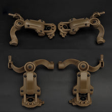 Load image into Gallery viewer, Tactical Headphone Helmet Rail Connection Arm Set 360° Rotatable Foldable Headphone Mounting Accessories Fit OPS CoreARC and Team WendyM-LOK Rail
