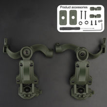Load image into Gallery viewer, Tactical Headphone Helmet Rail Connection Arm Set 360° Rotatable Foldable Headphone Mounting Accessories Fit OPS CoreARC and Team WendyM-LOK Rail
