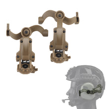 Load image into Gallery viewer, Tactical Headphone Helmet Rail Connection Arm Set 360° Rotatable Foldable Headphone Mounting Accessories Fit OPS CoreARC and Team WendyM-LOK Rail
