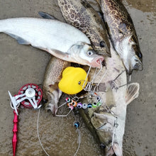 Load image into Gallery viewer, Multi-Functional Yellow Duck Live Fish Buckle Single Wheel Lure Stainless Steel Anti-Entanglement Fish Lock With Ground Cutting Fishing Gear
