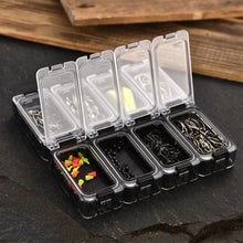 Load image into Gallery viewer, 1PC Cube Box Lure Fishing Supplies Box With Magnet Noctilucence DIY Double Layer Stitching Hard Bait Tool Case Fishing Accessories

