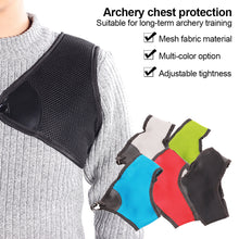 Load image into Gallery viewer, Archery Chest Guard Breathable Mesh Cloth Adjustable The Traditional Composite Recursive Bow Available Protection Chest And Shoulder Archery Guard
